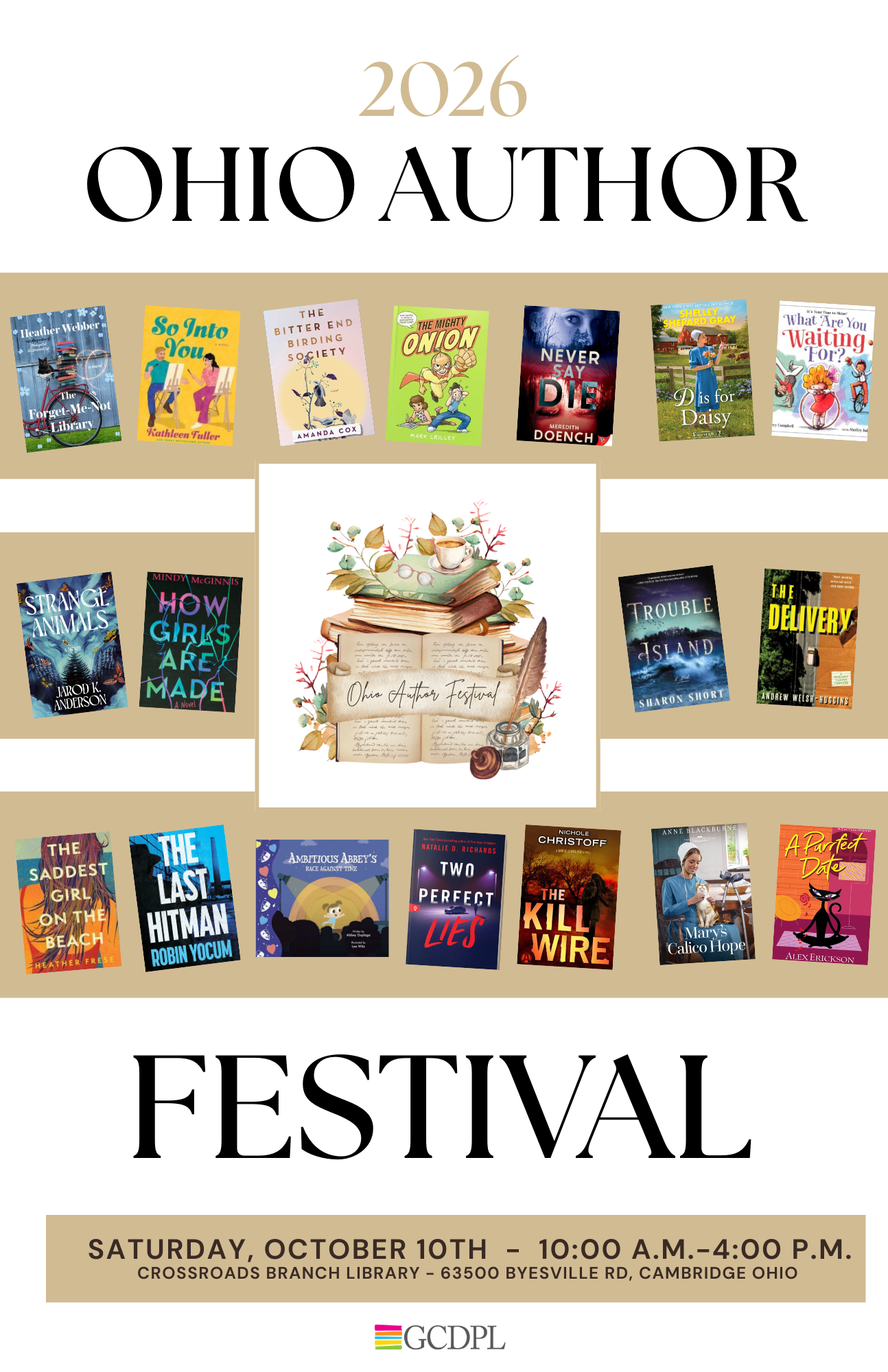 image of flyer for Ohio Author Festival