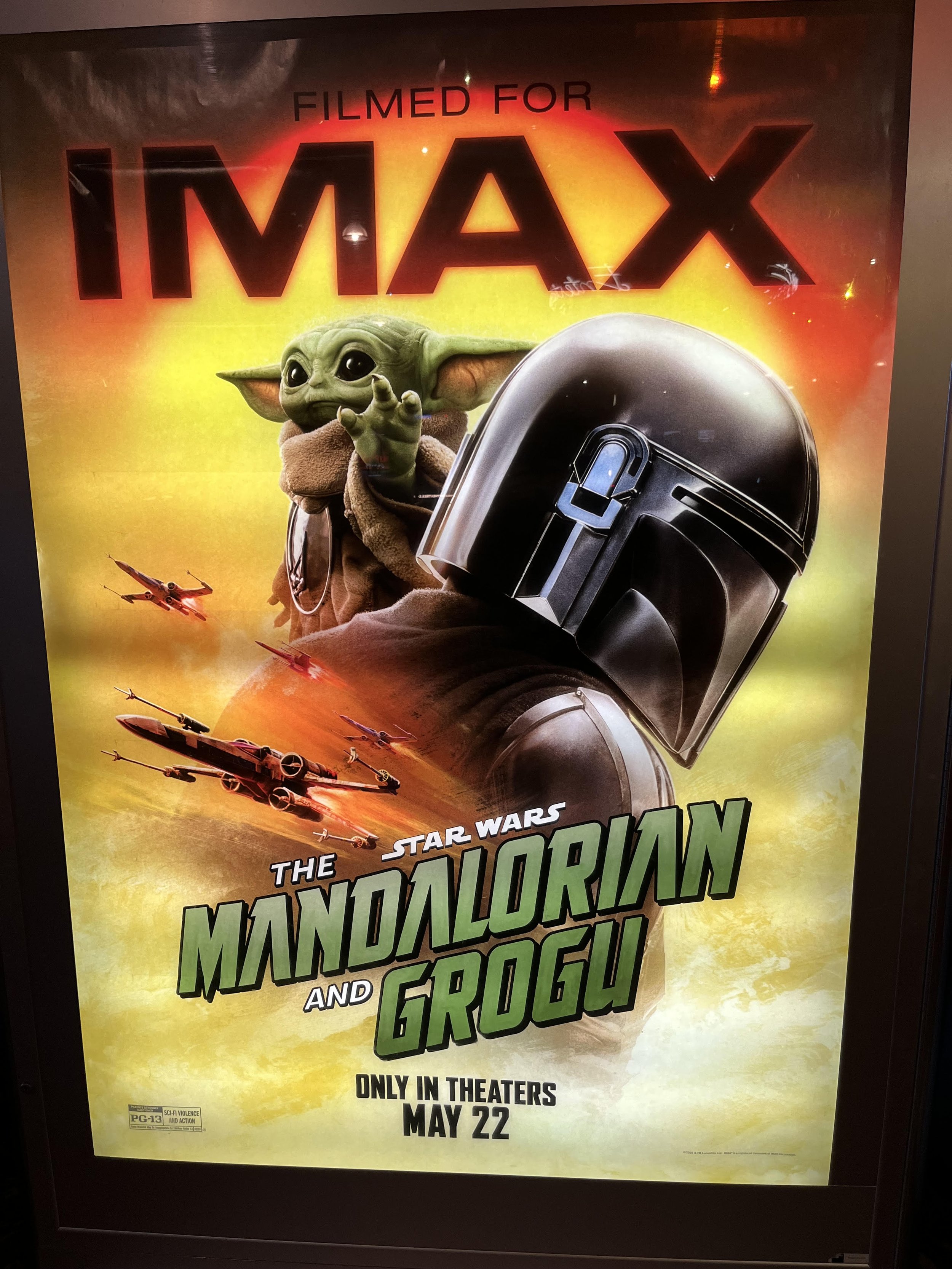 image of movie poster for The Mandalorian and Grogu