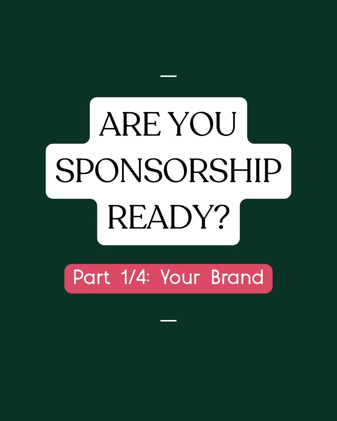 Are You Sponsorship Ready? Part 1/4: Your Brand

Dreaming of landing an equestrian sponsor? Don&rsquo;t skip the basics. Before you reach out to any brand, you need a solid foundation. And that starts with YOU!

Today&rsquo;s focus: Your Brand Identi