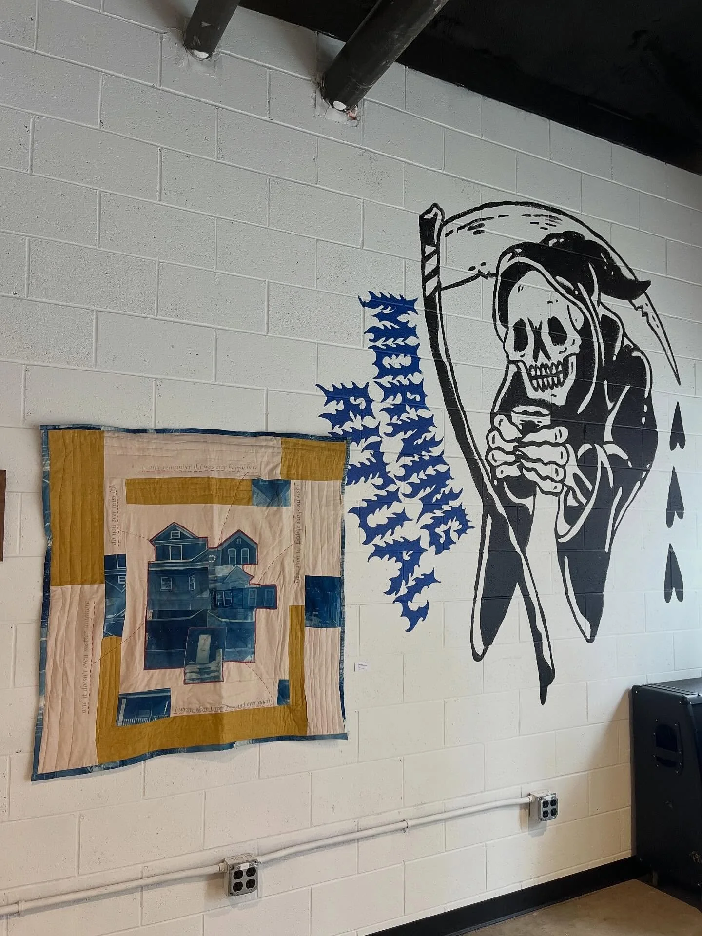 another $60 just donated to local aid from show donations, thank you 🫂 &ldquo;bite back&rdquo; is on view until march 20th @morningritual_coffeebar, catch these pieces among many other beautiful works before they&rsquo;re gone! ❤️&zwj;🔥