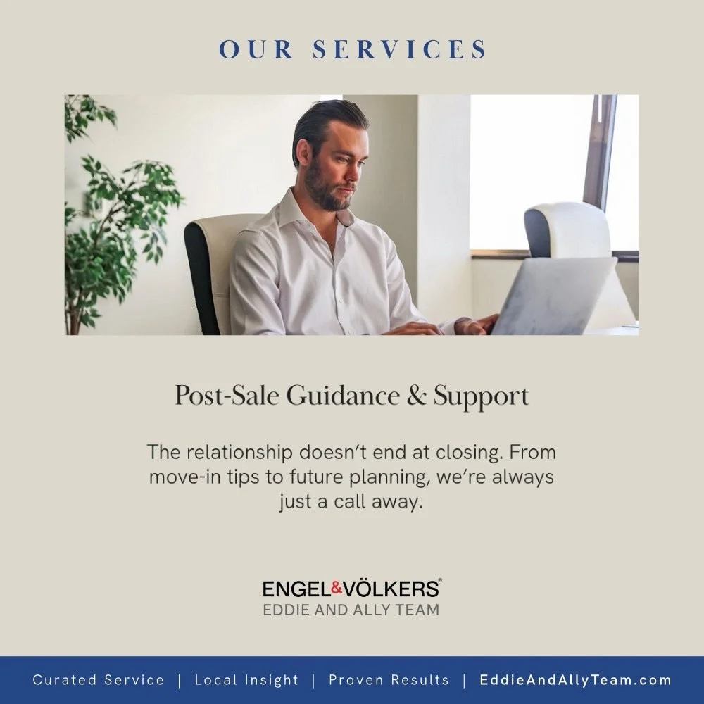 Real estate at this level requires more than access. It requires strategy.

We guide our clients from first conversation to long after closing &mdash; with intentional planning, smart positioning, and seamless execution.

From lifestyle and community