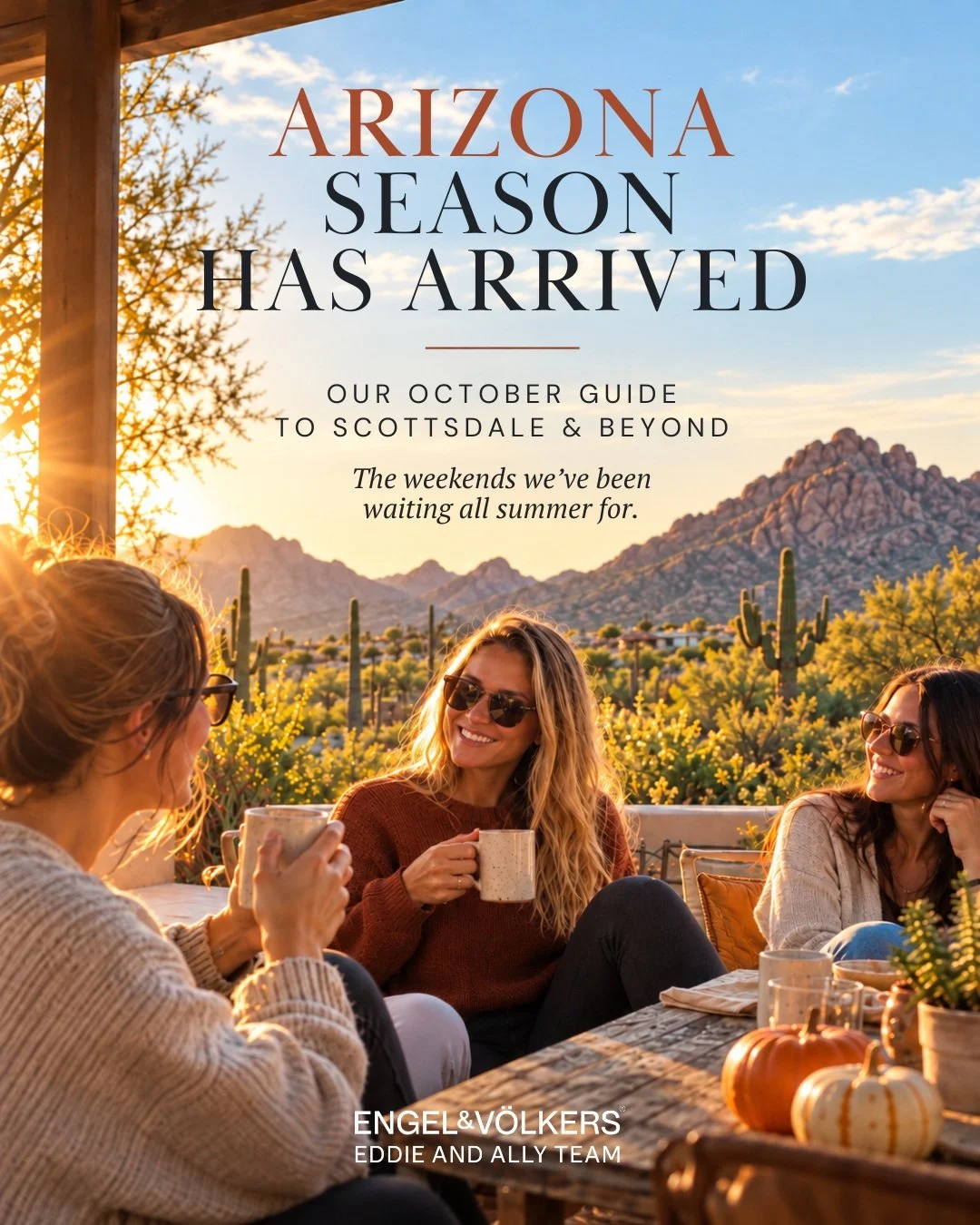 ☀️ ARIZONA SEASON IS OFFICIALLY HERE! 🌵🍂

The temperatures are dropping, patios are filling up, and Scottsdale is coming back to life. 🙌

Forget everything you think you know about fall. In Arizona, we do things a little differently.

🎃 Pumpkin p