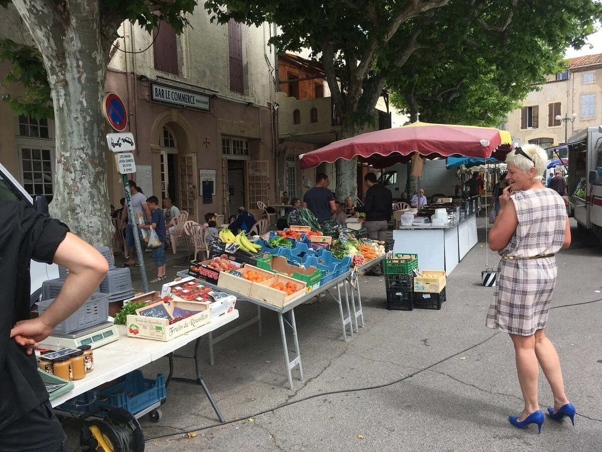 Markedsdag på torvet