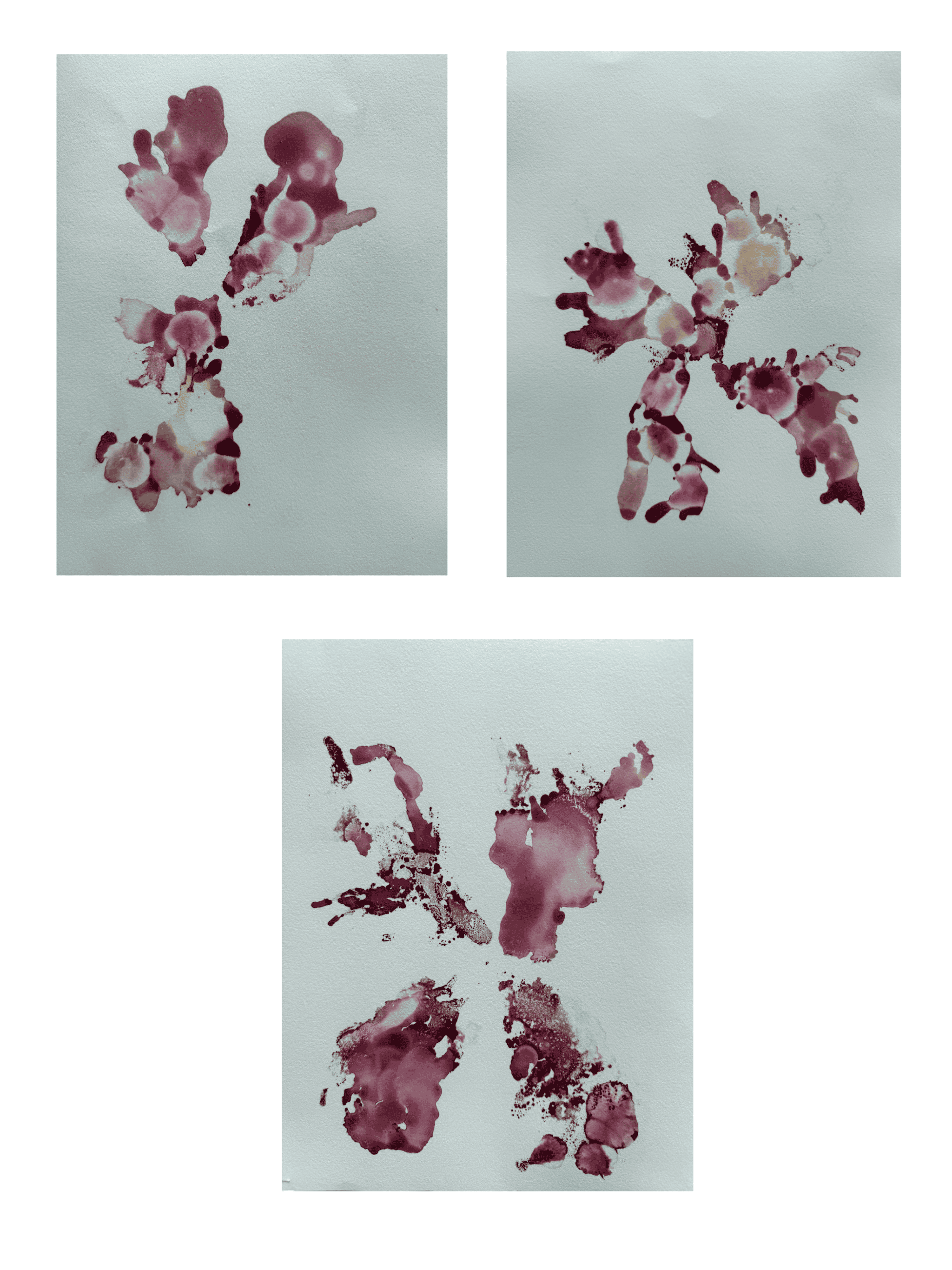 Alcohol ink monotype on BFK