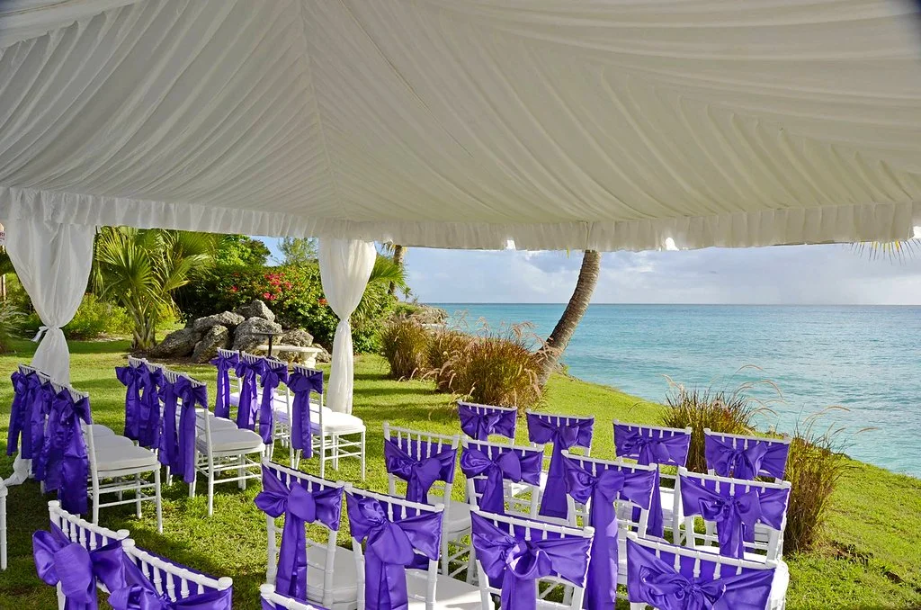Wedding Tent on Cliffside