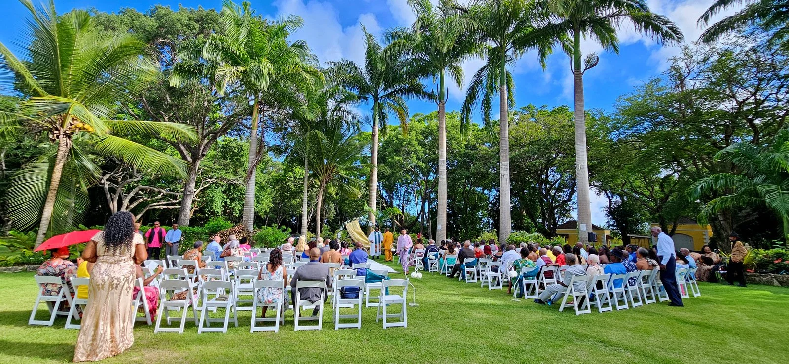 Wedding Ceremony on the lawn