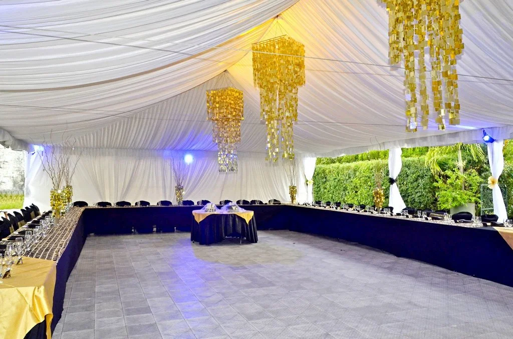 Horseshoe birthday reception