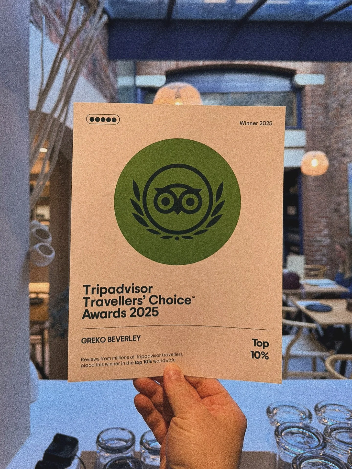 This award is thanks to YOU 💙
We&rsquo;re so grateful for every review, every visit, and every bit of support. Thank you for being part of our journey and for choosing us &mdash; we truly couldn&rsquo;t do it without you✨ 

#grekobeverley #greekrest