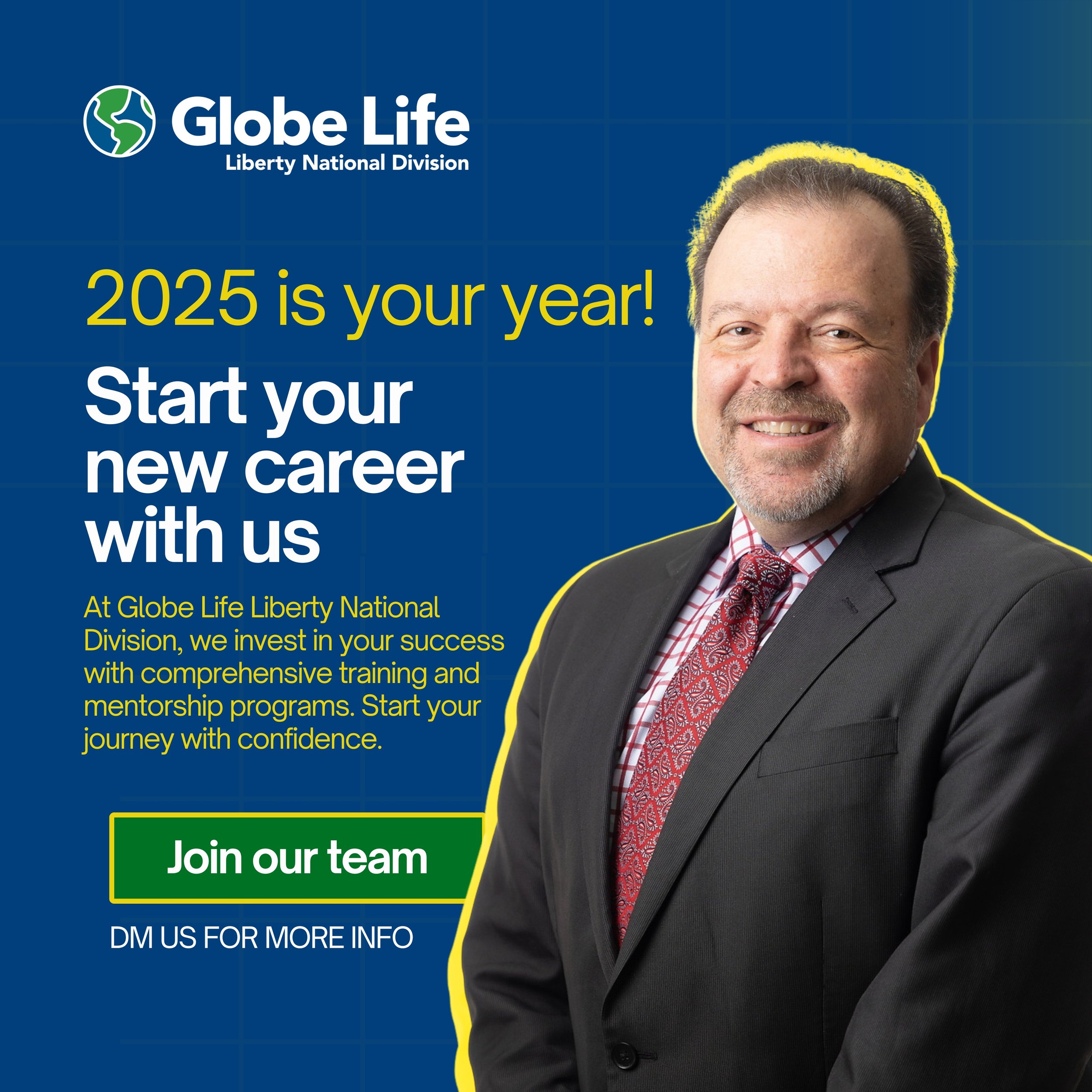 social media graphic globe life