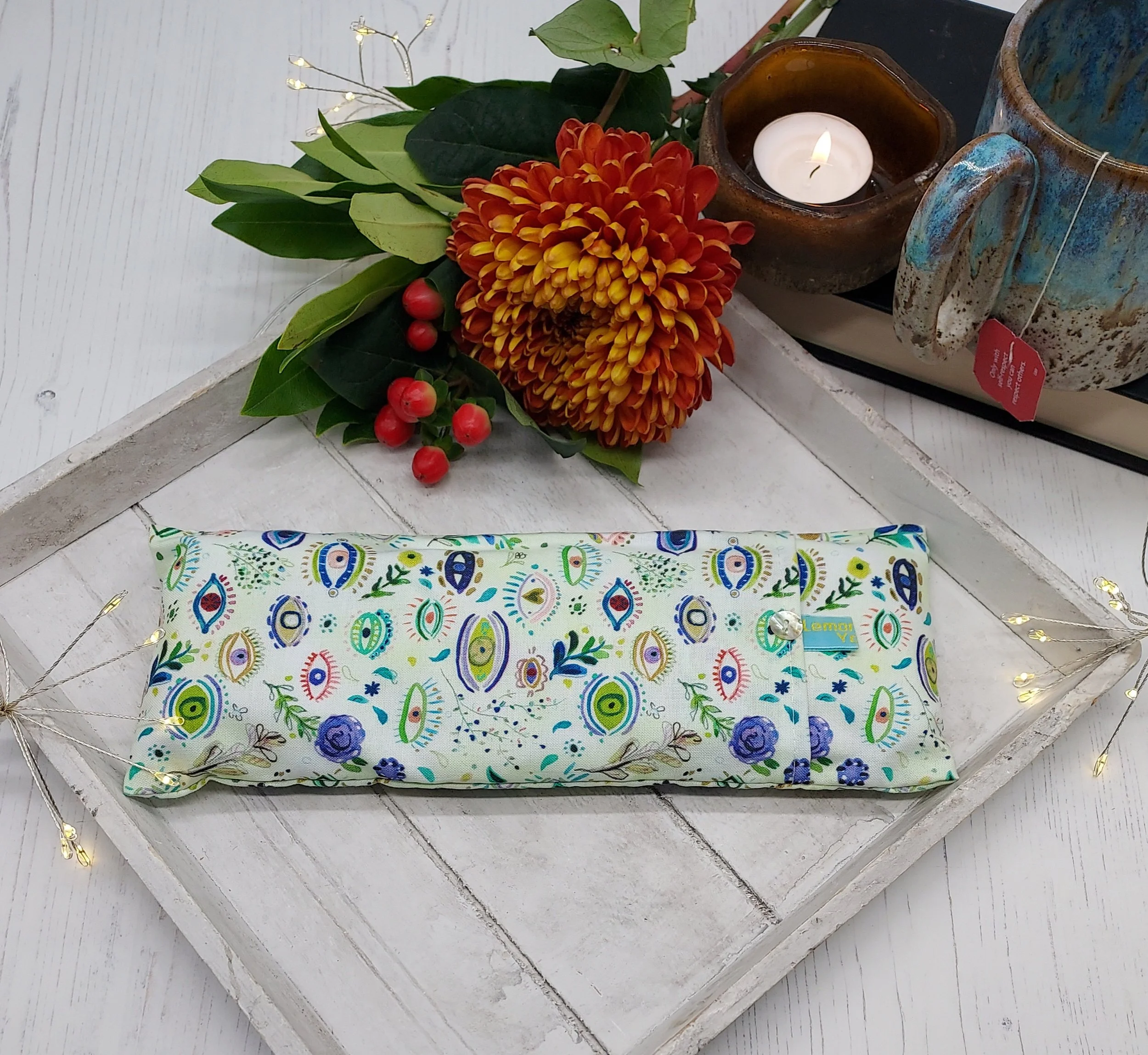 Eye Pattern Lavender & Wheat Eye Pillow