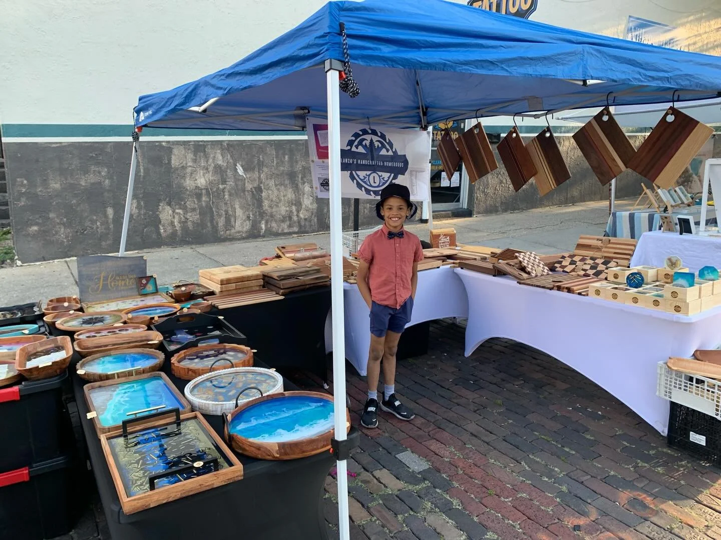 We are here! Riverfront Farmers Market from 8-1.