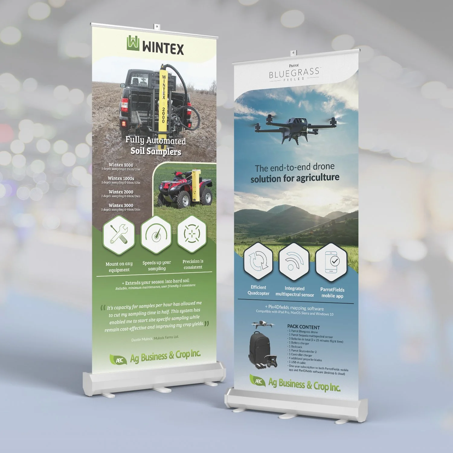 Roll-Up Banner Design for Ag Business & Crop