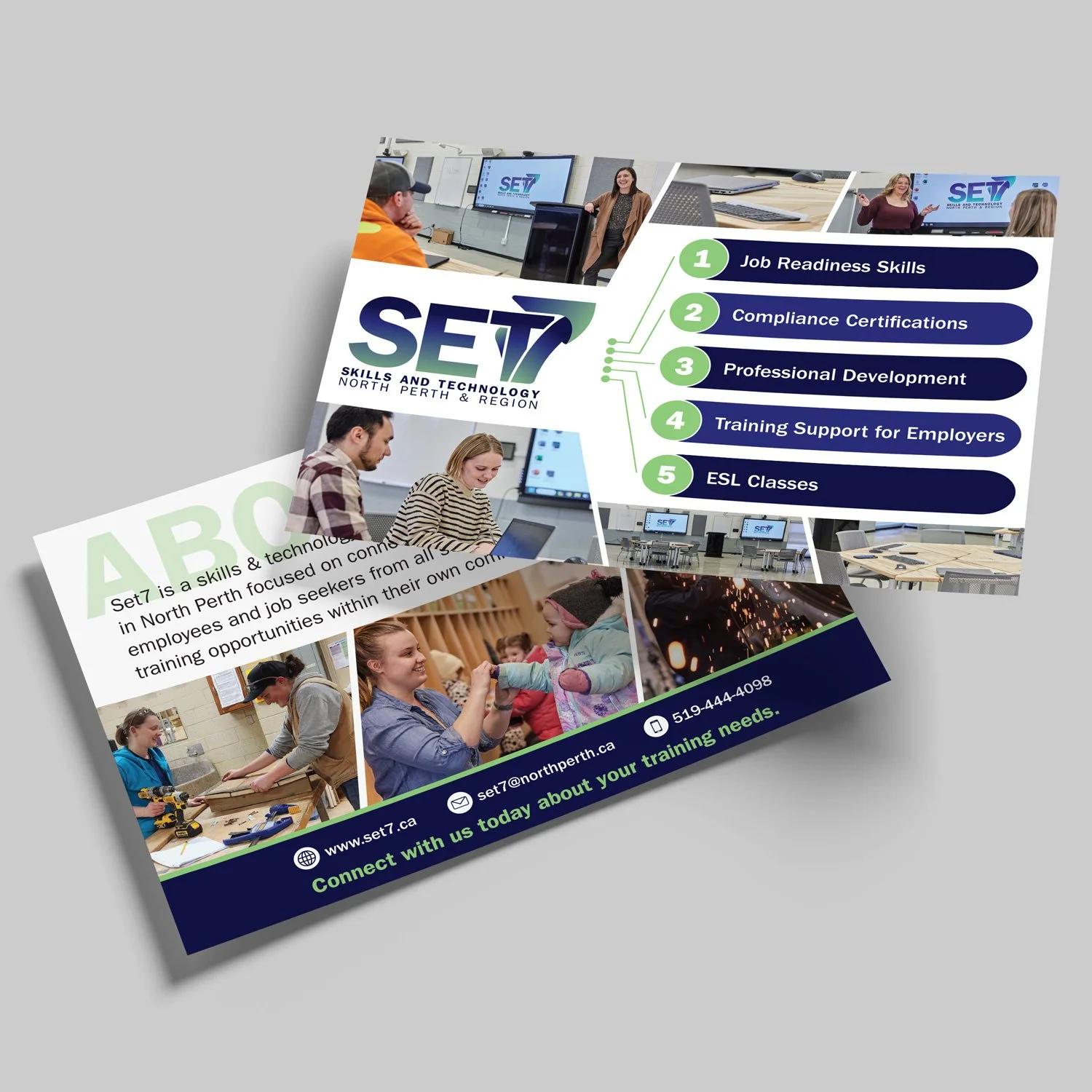 Set7 Tablecloth, Stickers and Postcard Design and Print for Municipality of North Perth