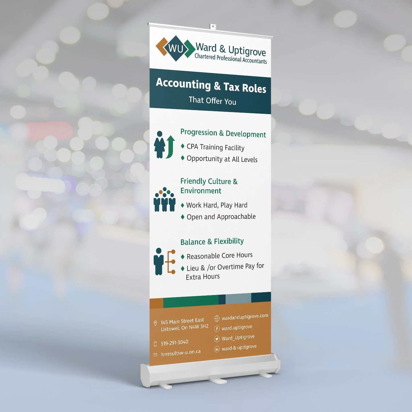 Rollup Banner Design for Ward and Uptigrove