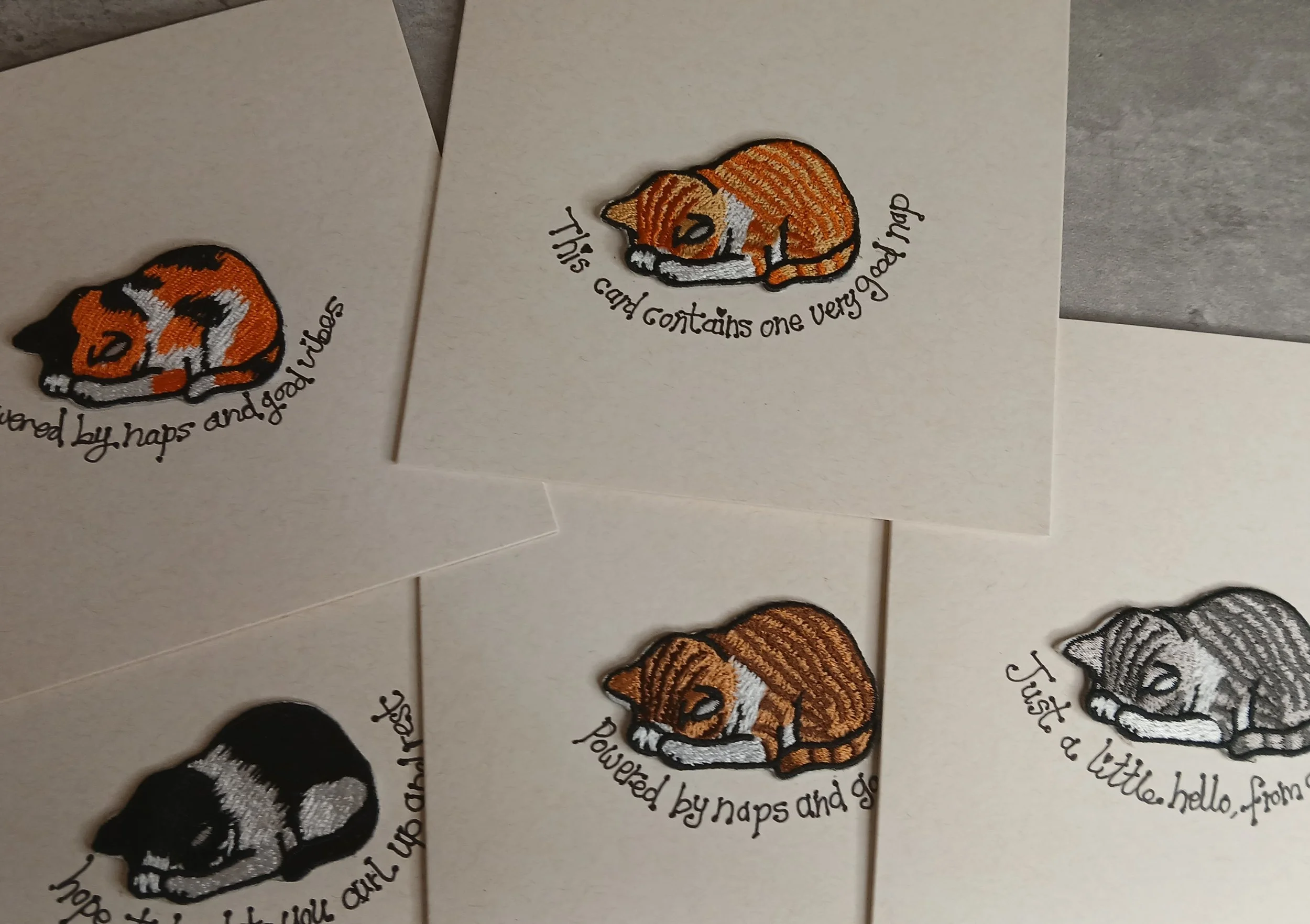 Sleepy Cat Mini Cards – Gentle Encouragement, Cat-Style