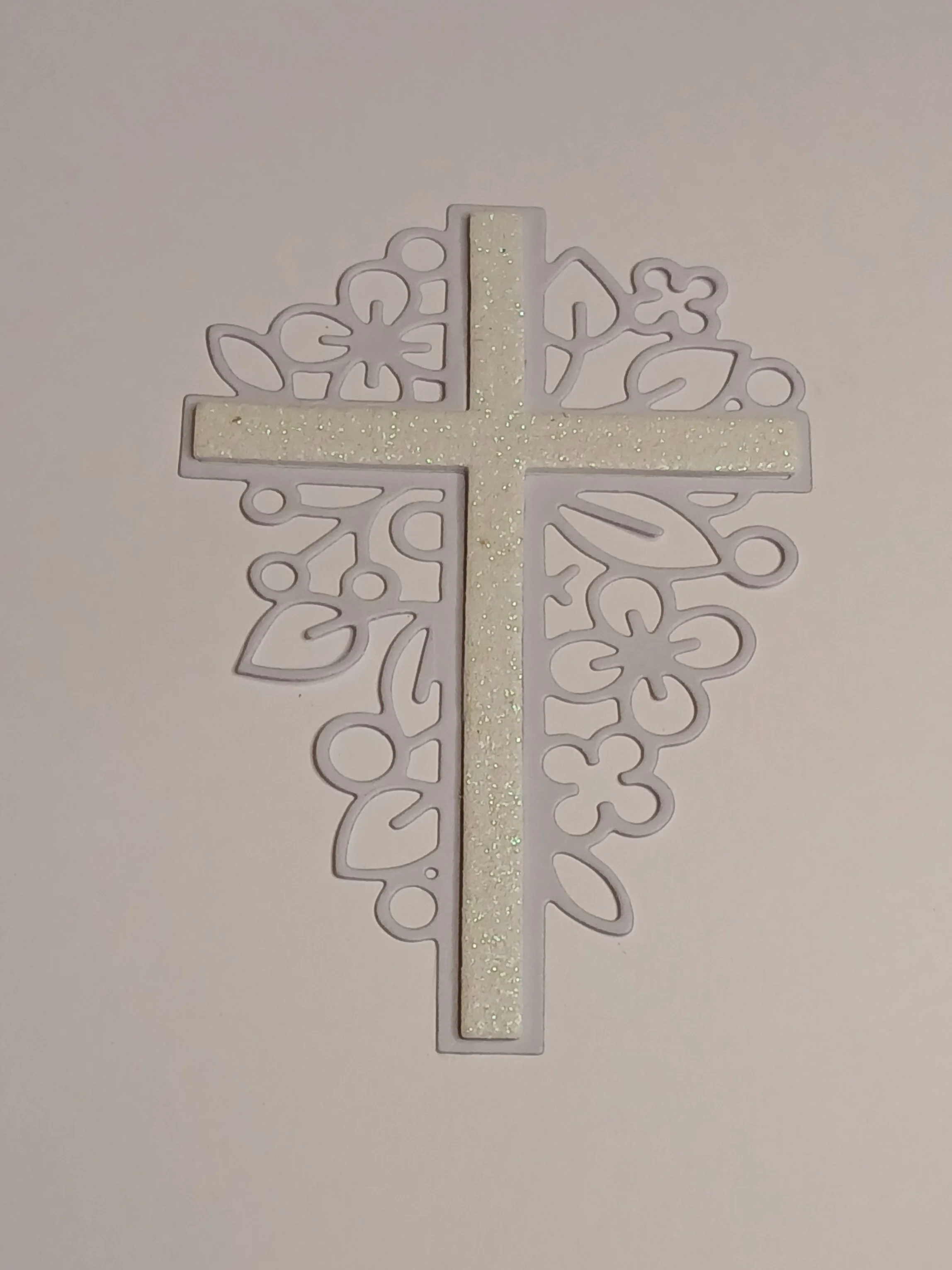 Handmade Floral Cross Occasion Card