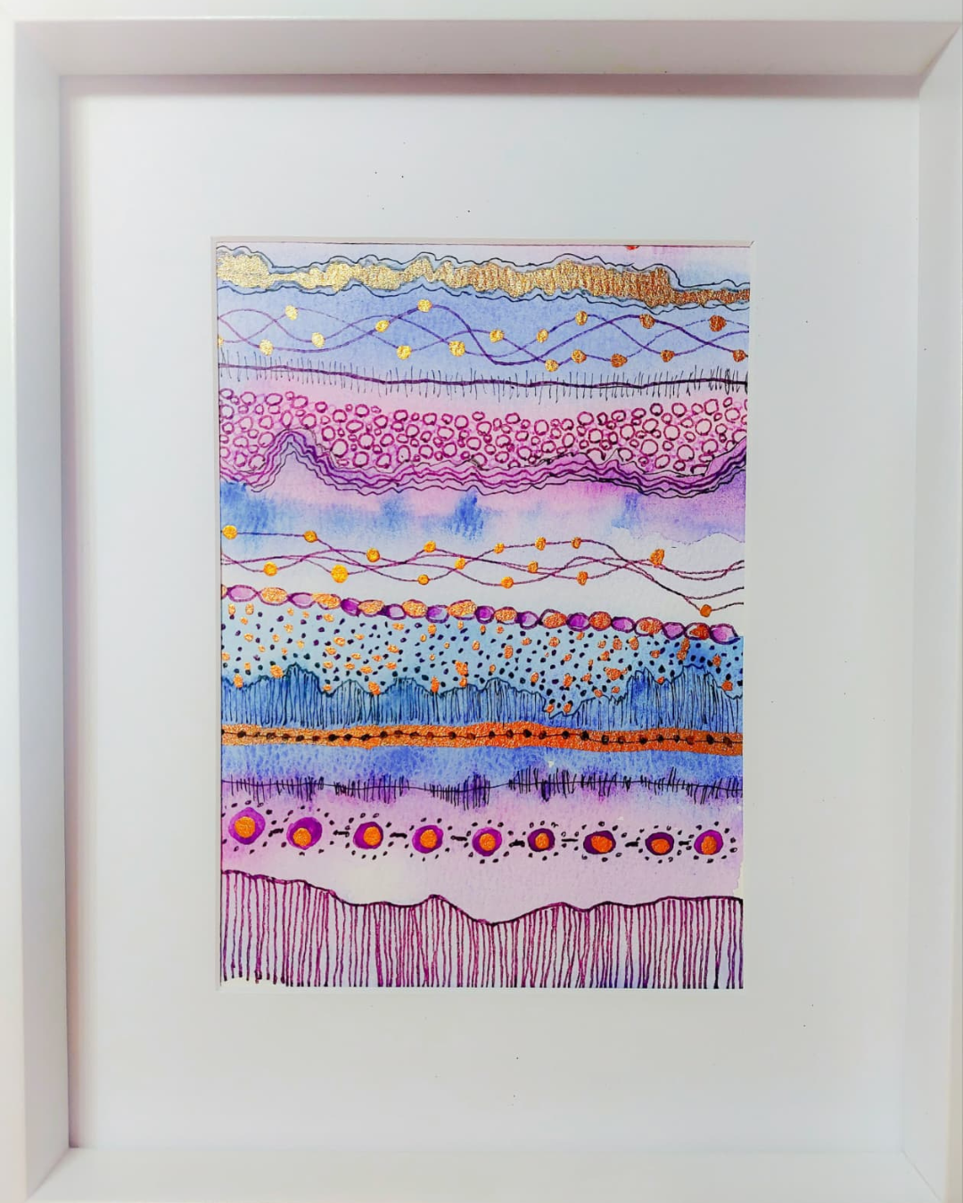 Pink Mirage – Abstract Ink & Wash