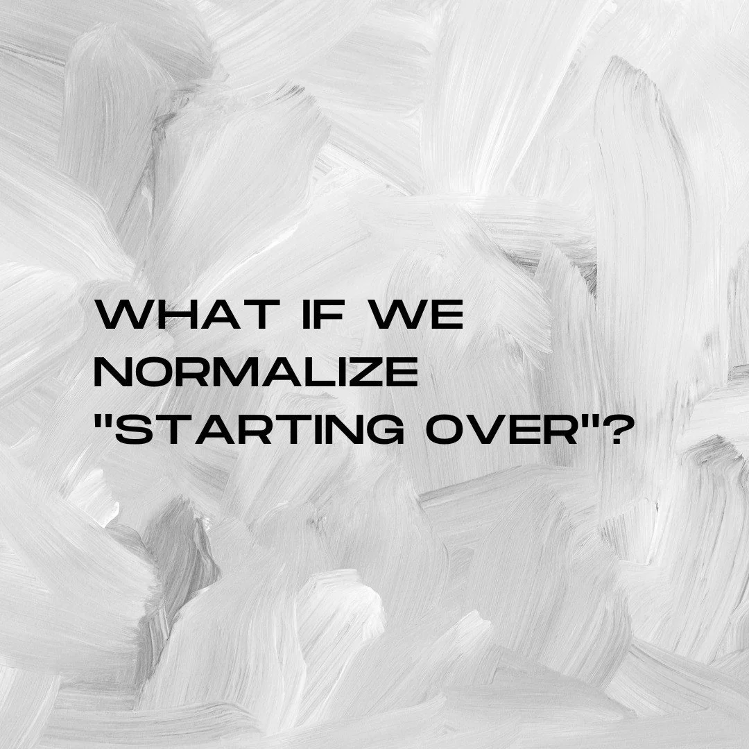 I have thought about this a lot in my journey in past years. When I left corporate years ago, it was by choice, but it was (in some ways) starting over. Really it was creating a new chapter in my life and since then I have created more chapters and a