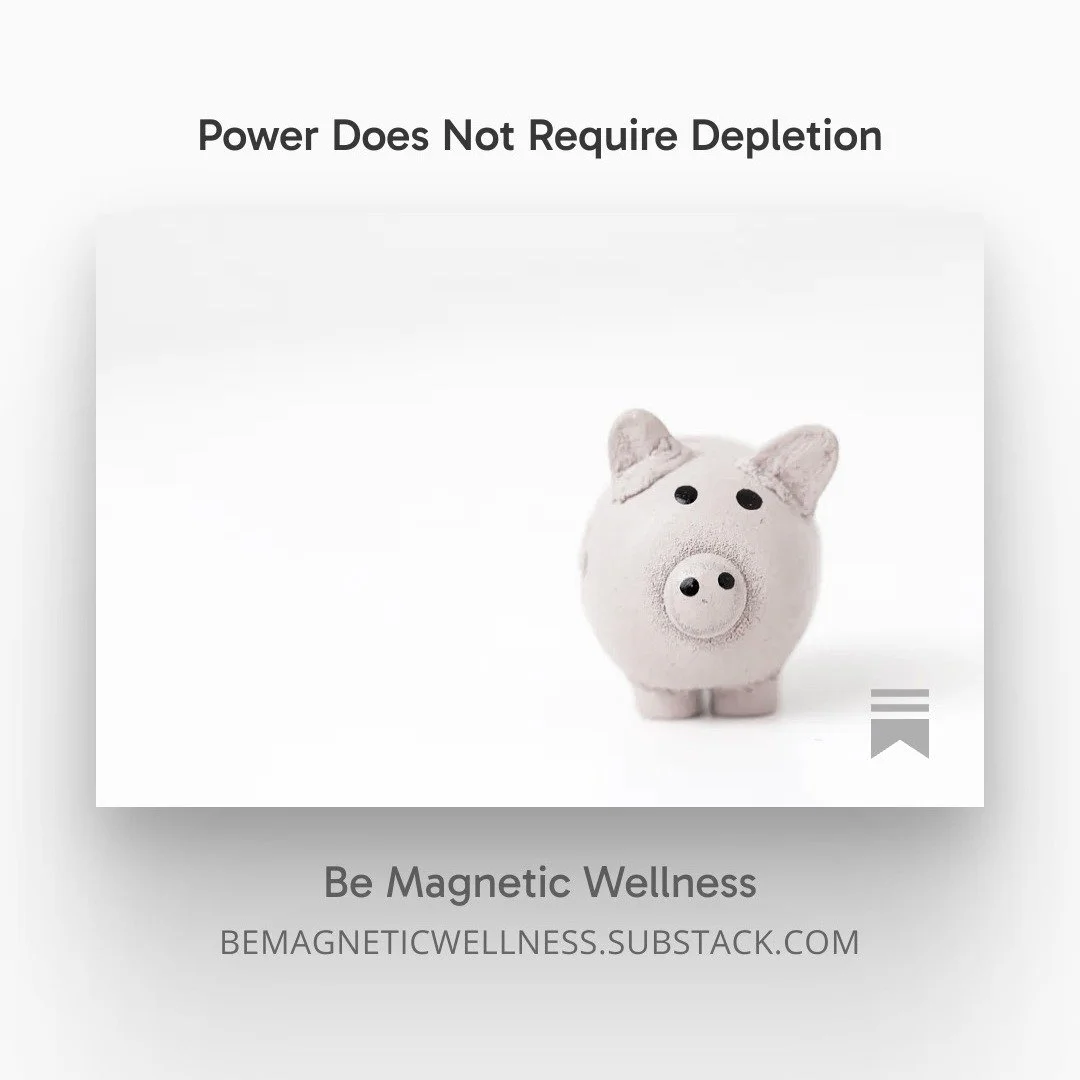 Power does not require depletion.

Somewhere along the way, many of us learned that exhaustion meant we were doing it right. That pushing meant we were committed. 

I don&rsquo;t believe that anymore.

Energy is sacred. And protecting it isn&rsquo;t 