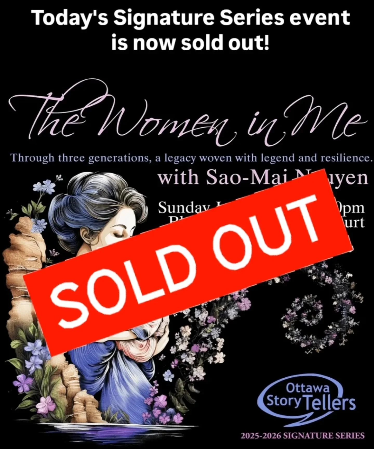 Today's Signature Series show, The Women in Me, is now sold out. Thank you #ottawa