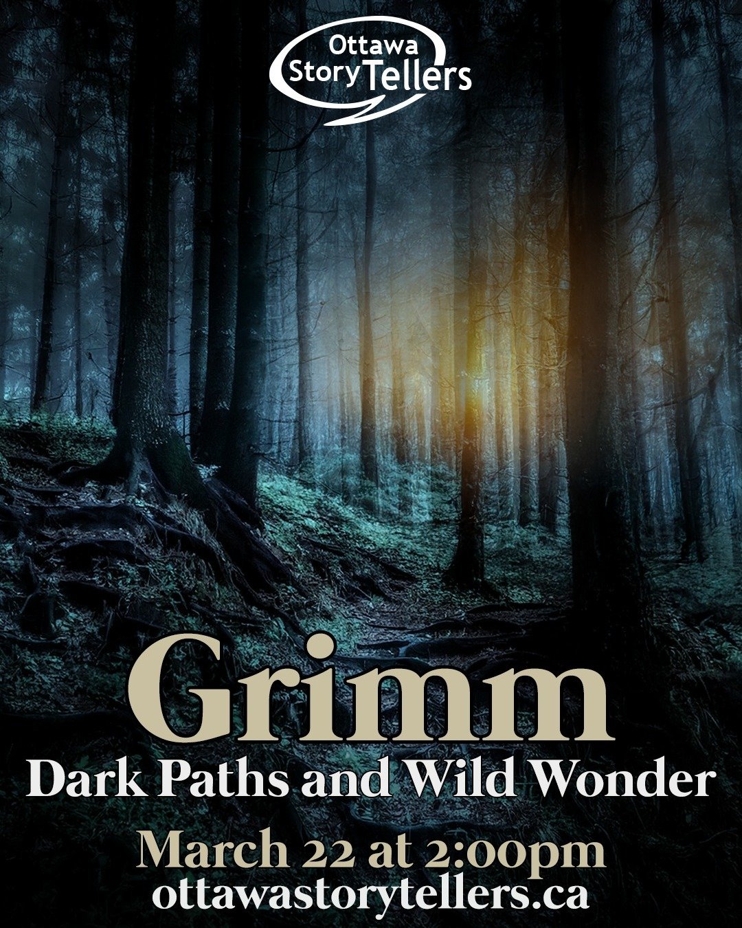 Our next Signature Series show is coming up March 22! Kim Kilpatrick, Mary Wiggin, Andrea Prazmowski and Johanna Kuyvenhoven bring you Grimm: Dark Paths and Wild Wonder. 

 🌲 Dark forests. Wilder truths. Unexpected comfort.

Get your tickets now (li