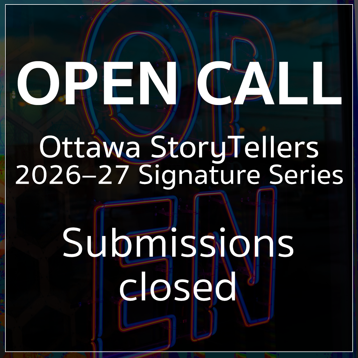 Open Call Signature Series 2026-2027 (Copy)