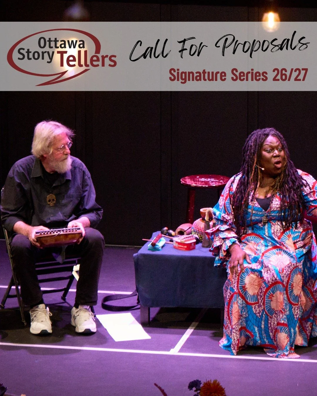 We're looking for storytellers and show ideas for our 2026-27 Signature Series! If you have a story to tell, submit it to ad@ottawastorytellers.ca! 

We&rsquo;re still offering one-on-one consultations to help you shape your proposal or just figure o