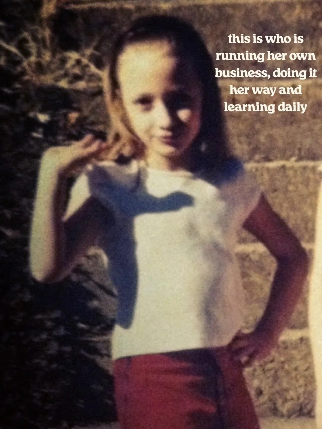 Couldn&rsquo;t resist jumping on this trend ☺️

I definitely struggle with imposter syndrome on a daily basis but I know she would be proud of me.

 I&rsquo;ll never regret chasing my dreams ✨ 

#imjustakid #impostersyndrome #moodclub  #womenownedsma