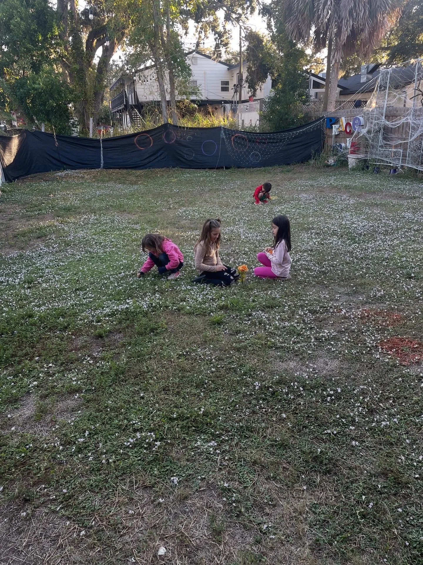 The joy of ✨gathering✨! Gathering is a practice that connects kids to nature and their body&rsquo;s natural rhythm. At our Littles class this week, kids gathered items to build one big nature collage together!