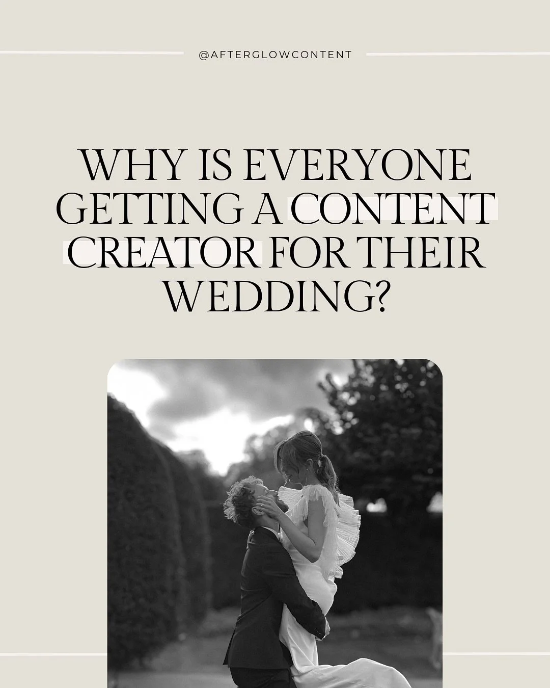 Why is everyone getting a wedding content creator, and what does it mean!? 

We often get asked why someone should book a content creator, or what it is we actually do, or why they&rsquo;d hire us? So let&rsquo;s break it down&hellip;

✨ CANDID CONTE