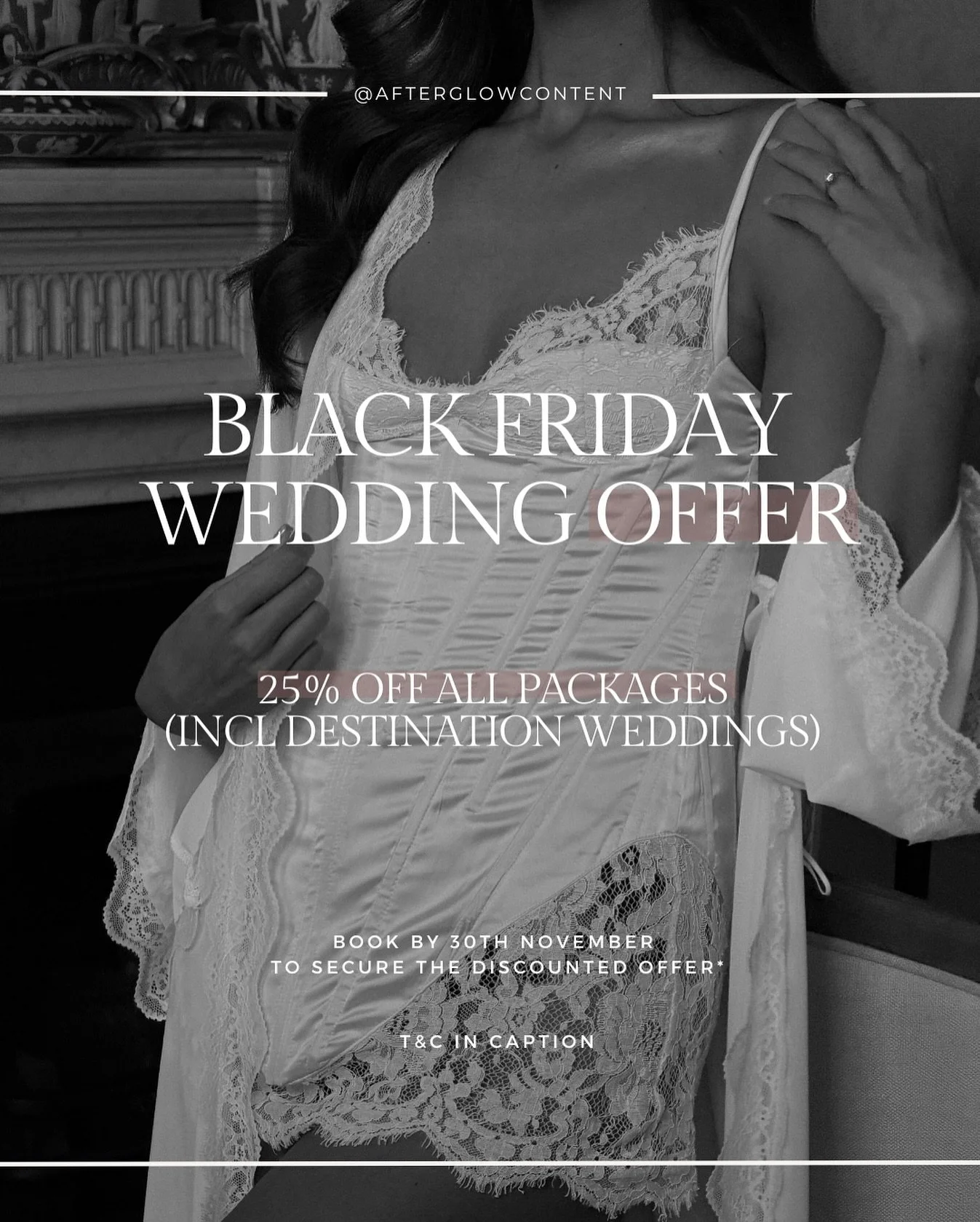 🤍 BLACK FRIDAY WEDDING CONTENT CREATOR OFFER 🤍

We are offering 25% off our packages as a Black Friday offer, and a thank you for an incredible first year of business with 26 weddings in total. Drop us your date and venue in a dm to enquire ✨

6hr 