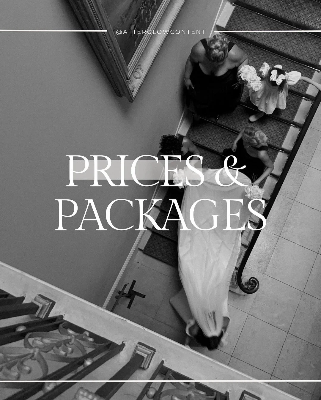 From intimate civil ceremonies to full all-day coverage and even destination weddings, we&rsquo;ve got you covered ✨

At Afterglow, we are the only UK wedding content creation duo which gives us the advantage of being in two places at once. So you&rs