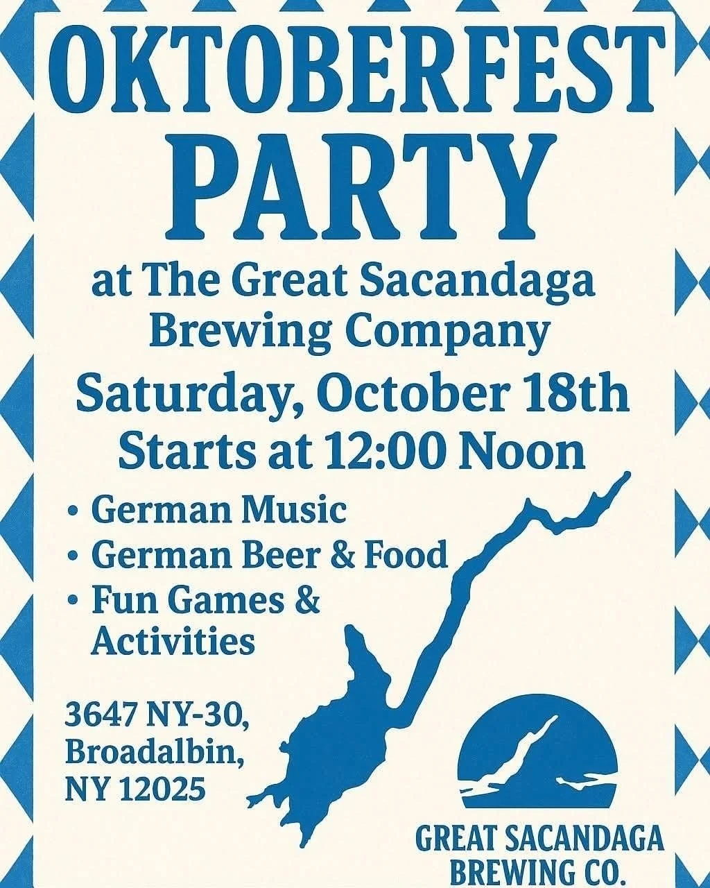 Our Octoberfest is just around the corner, folks! This year we've got 20 oz mugs with our logo for $20, which includes your first beer - talk about a steal! Curbside Catering will be serving up hot dawgs with sauerkraut, beer brat, Berlin burgers, po