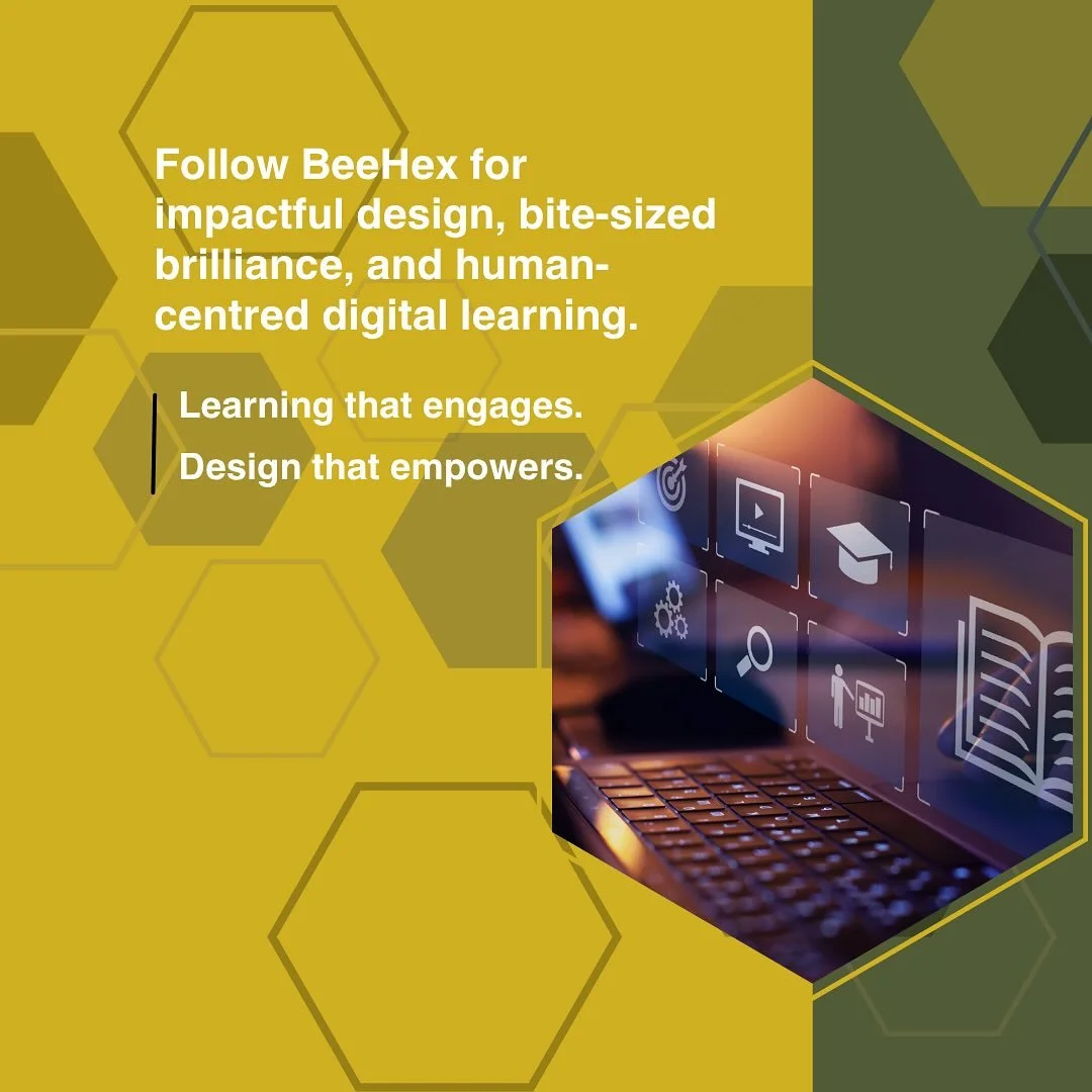 🐝At BeeHex, we blend strategy with creativity to deliver microlearning that clicks.
✨Follow us for powerful design, bite-sized brilliance, and digital learning that sticks.

#HumanCentredDesign #DigitalLearning #MicrolearningExperts #LearningExpe