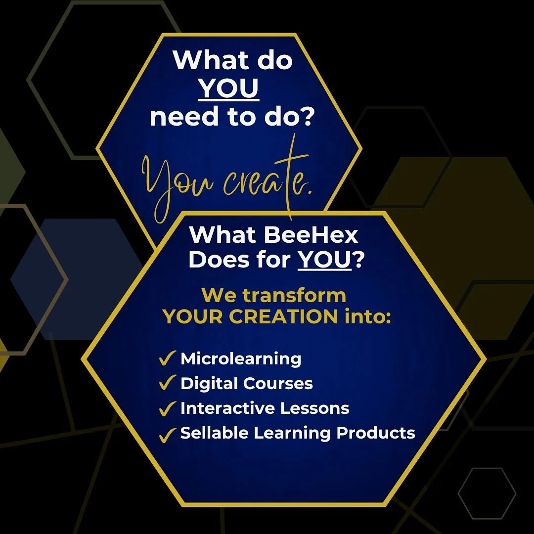 🐝You create high-value content every day. 
💪🏼But content lives fast.
⏳Courses last longer.


🐝At BeeHex, we help influencers shift from high-impact posts to high-impact learning&mdash;packaging what you know into content that transforms.
✨Beca