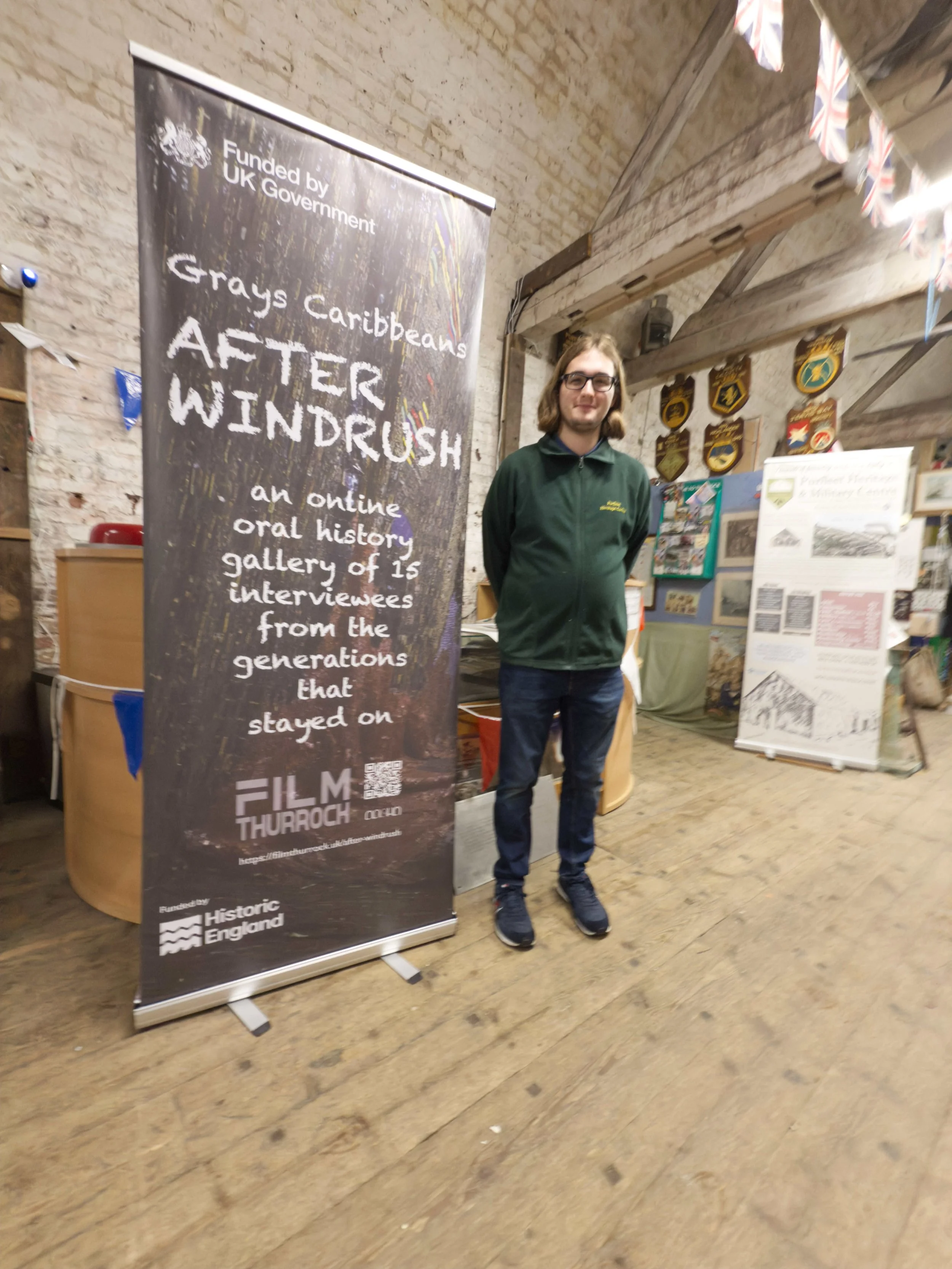 Banner at Purfleet heritage and Military Centre
