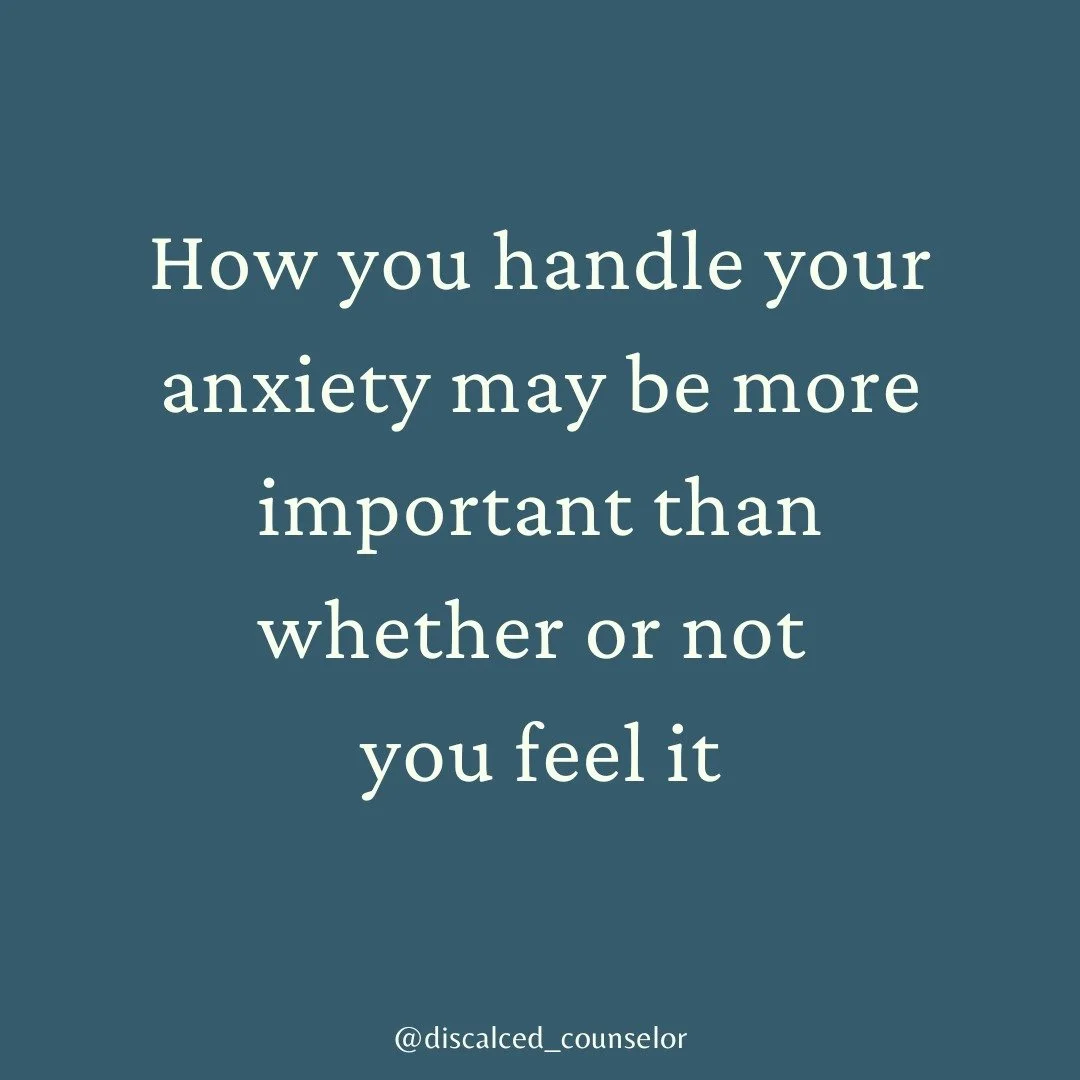 I know it's a terrible feeling...

It is gripping, choking, consuming, frightening.

But sometimes, the challenge isn't eliminating the anxiety...but learning to accept it and move through it.

Especially when it is about a very specific looming even