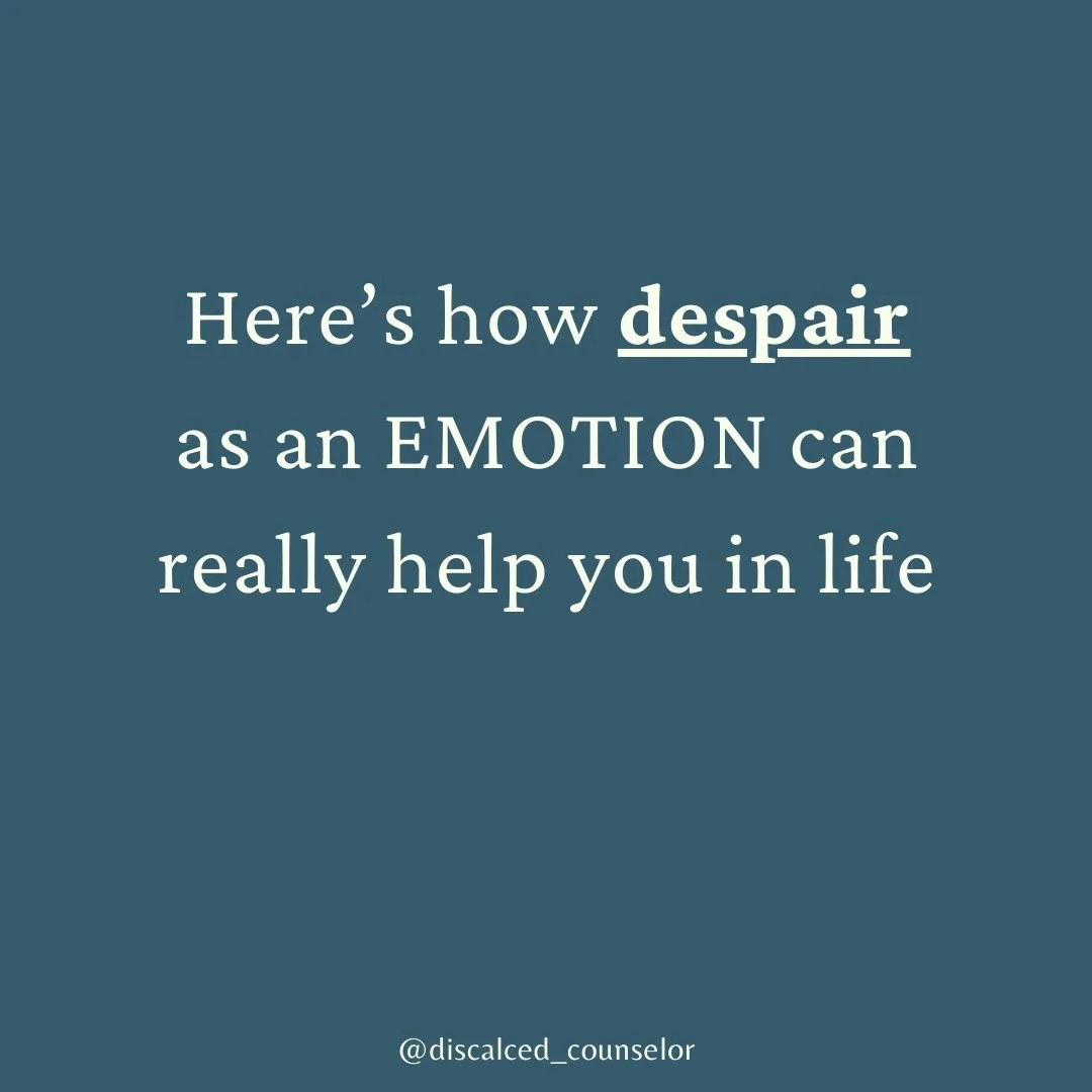 This gets fun real fast.

Despair as an emotion is not despair as an act of the will...like giving up hope in God, salvation, etc.

Hope is really powerful. Christ Jesus himself is hope (1 Tim 1:1). The anti-Christ's best weapon is despair...because 