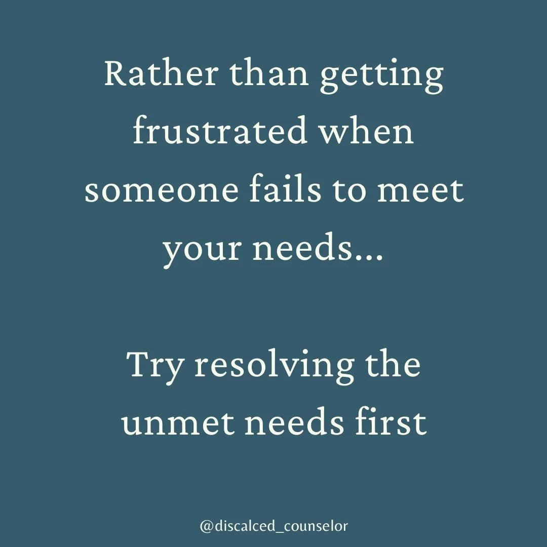 Because the unmet need likely existed first.

Few things destroy relationships more than expecting someone else to satisfy a frustrated need.

I don't mean the usual daily needs...but the deep unmet needs around our worth, value, connection, safety, 