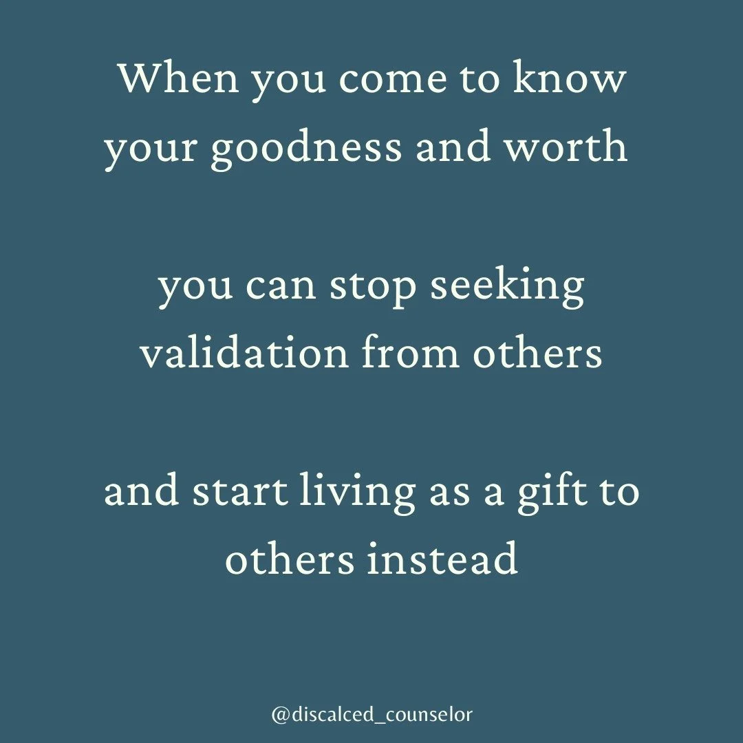 The end goal of affirmation is not feeling validated.

Affirmation is the experience of myself as lovable and good as revealed to me through my communion with another &ndash; a person, place, thing, experience.
 
That goodness cannot be divorced from