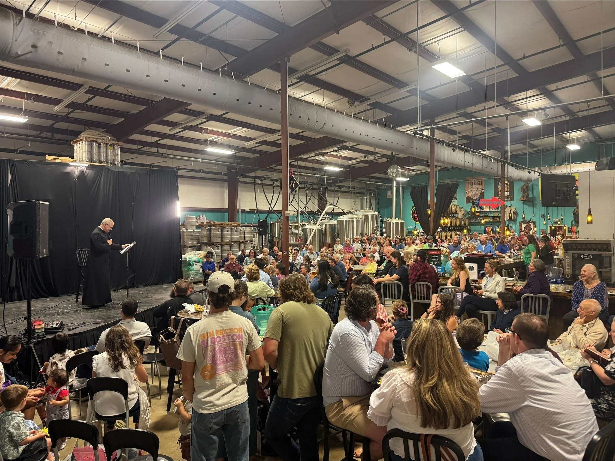 254 people at Theology on Tap with Fr. Paul Scalia - son of the Supreme Court Justice Antonin Scalia.

We were honored to meet and host such a guest...and what a talk on technology and the human person!

Every 1st Monday, with next month's guest Fr. 