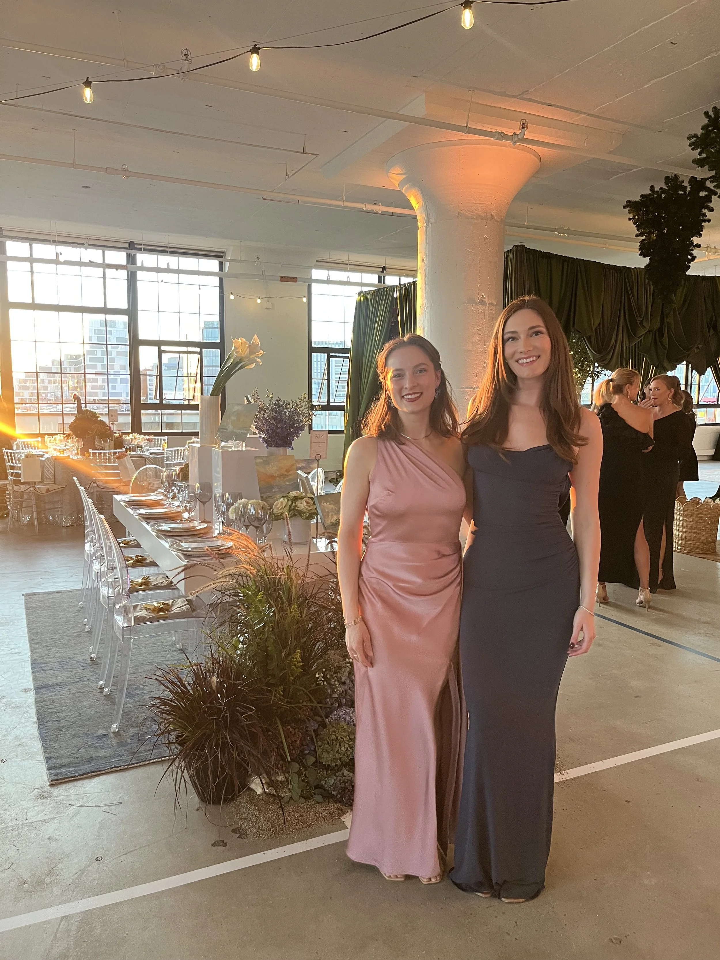 Galerie d'Orsay Fine Art Consultants Devon Engle and Isabel Schuler at To Live and Dine