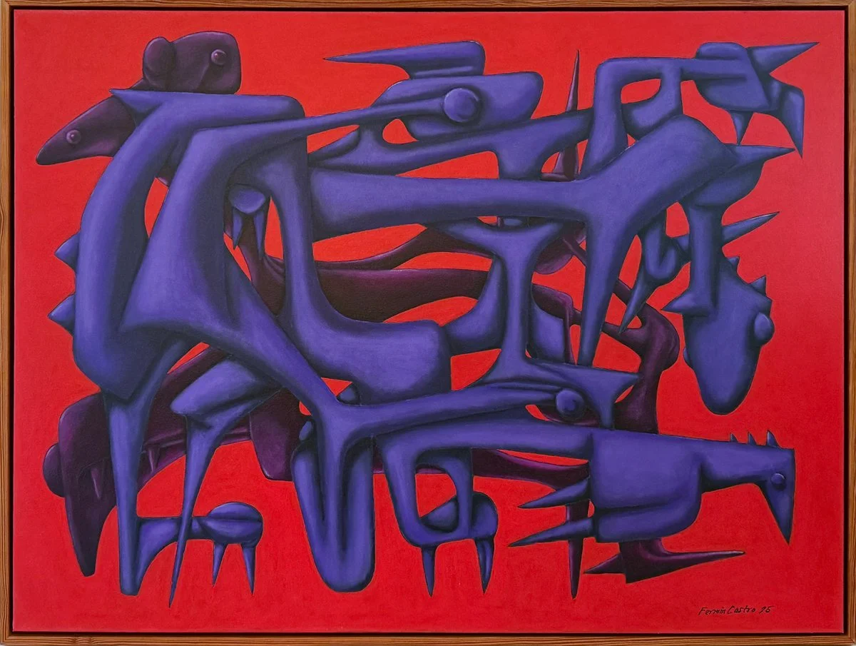 Fermin Castro, La Apoteosis de las Sombras al Ocaso, 2025, 36” x 48” 