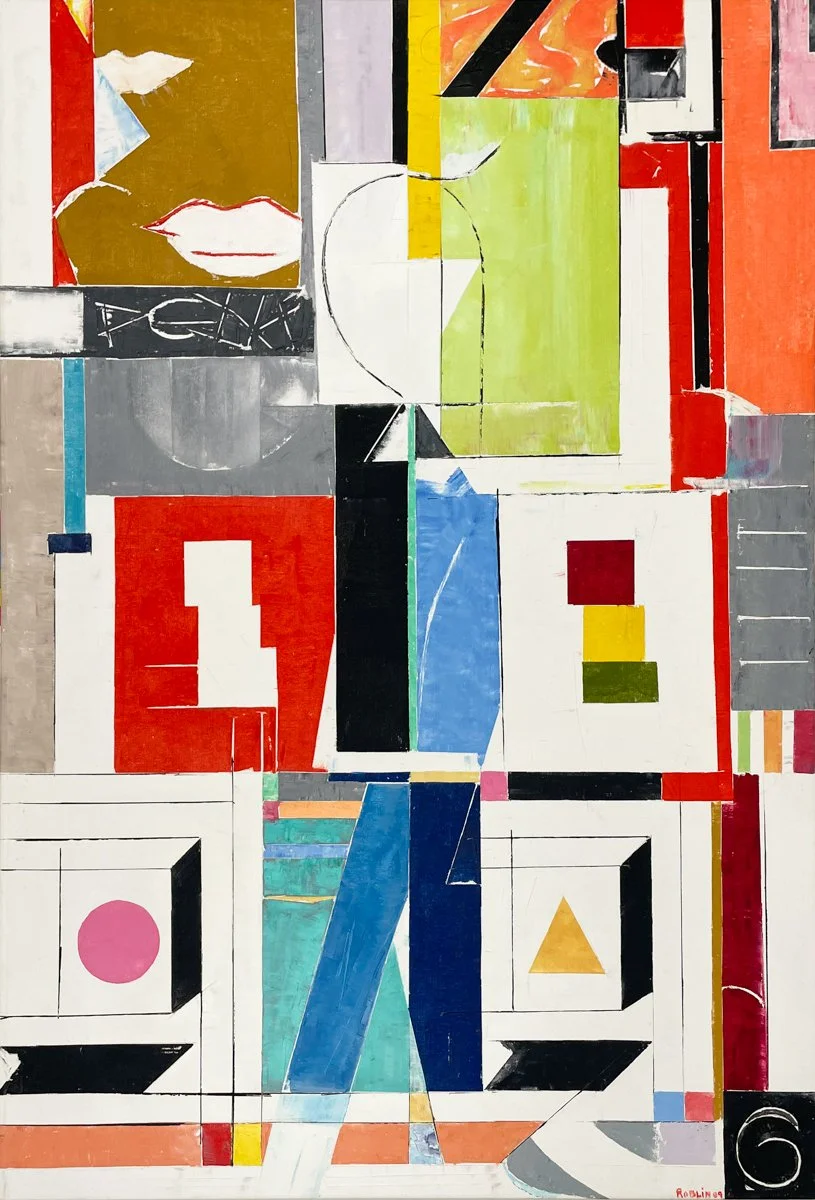 Richard Roblin - Crush - abstract painting of colorful shapes