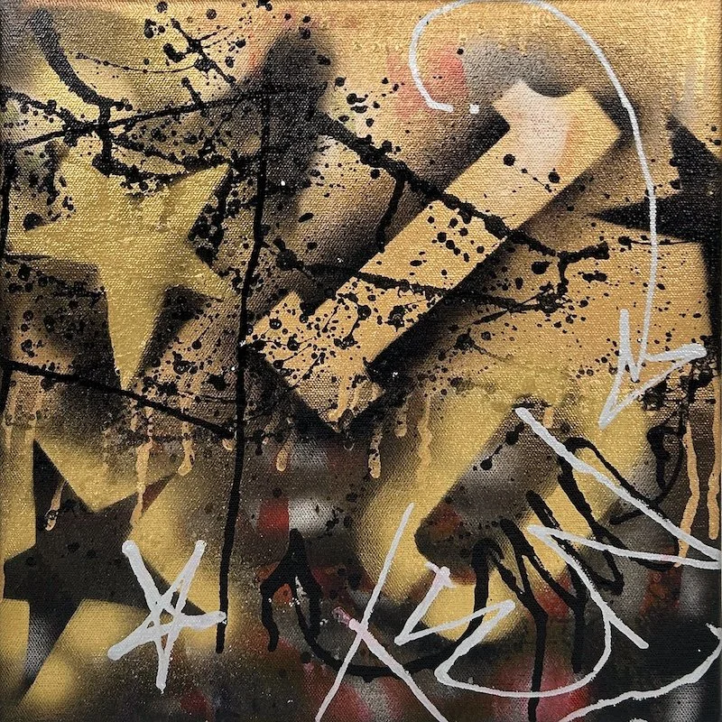 Sen-1 abstract graffiti painting theme #10