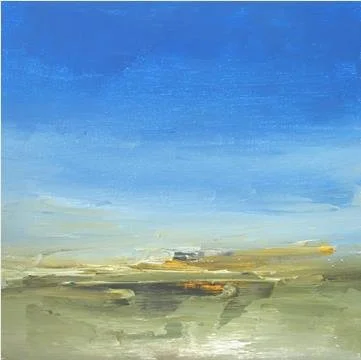 Luc Leestemaker - Untitled 2010.06 - Mixed media abstract landscape painting on canvas