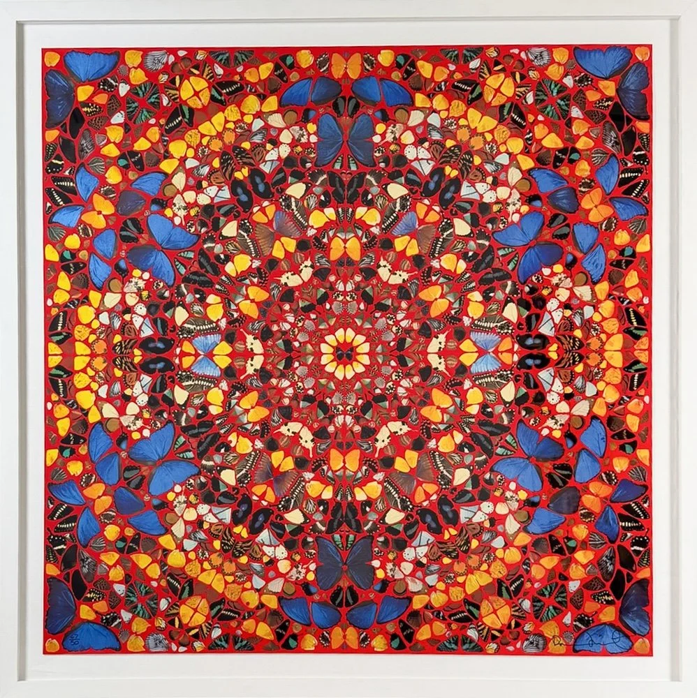Damien Hirst Cathedral Print Duomo, kaleidoscope print of butterflies