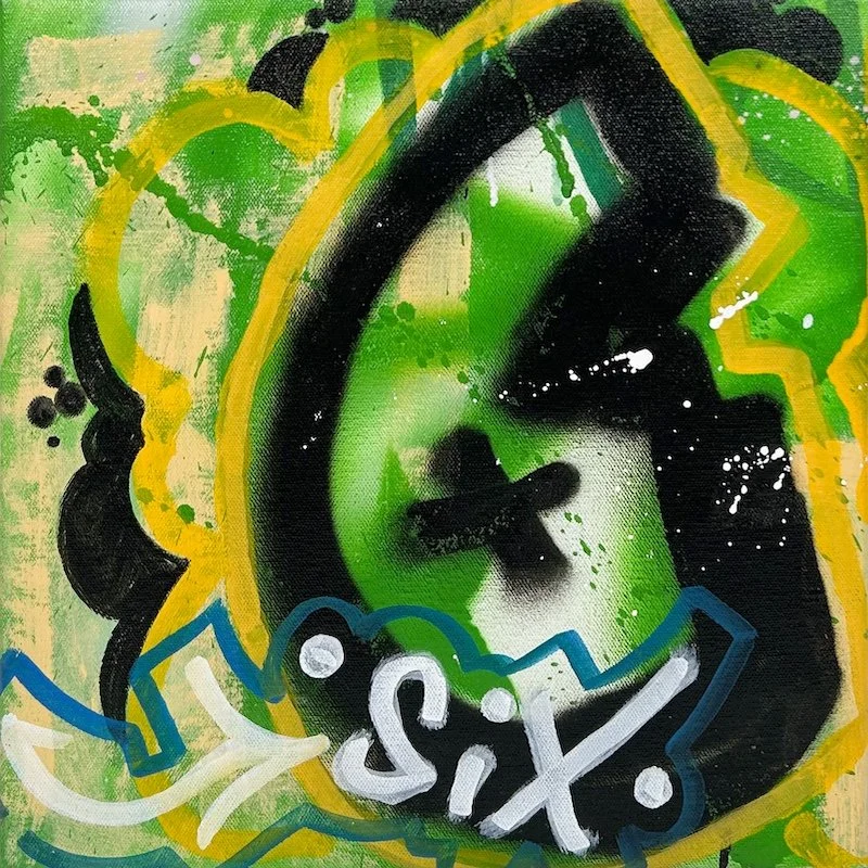Sen-1 abstract graffiti painting theme #6
