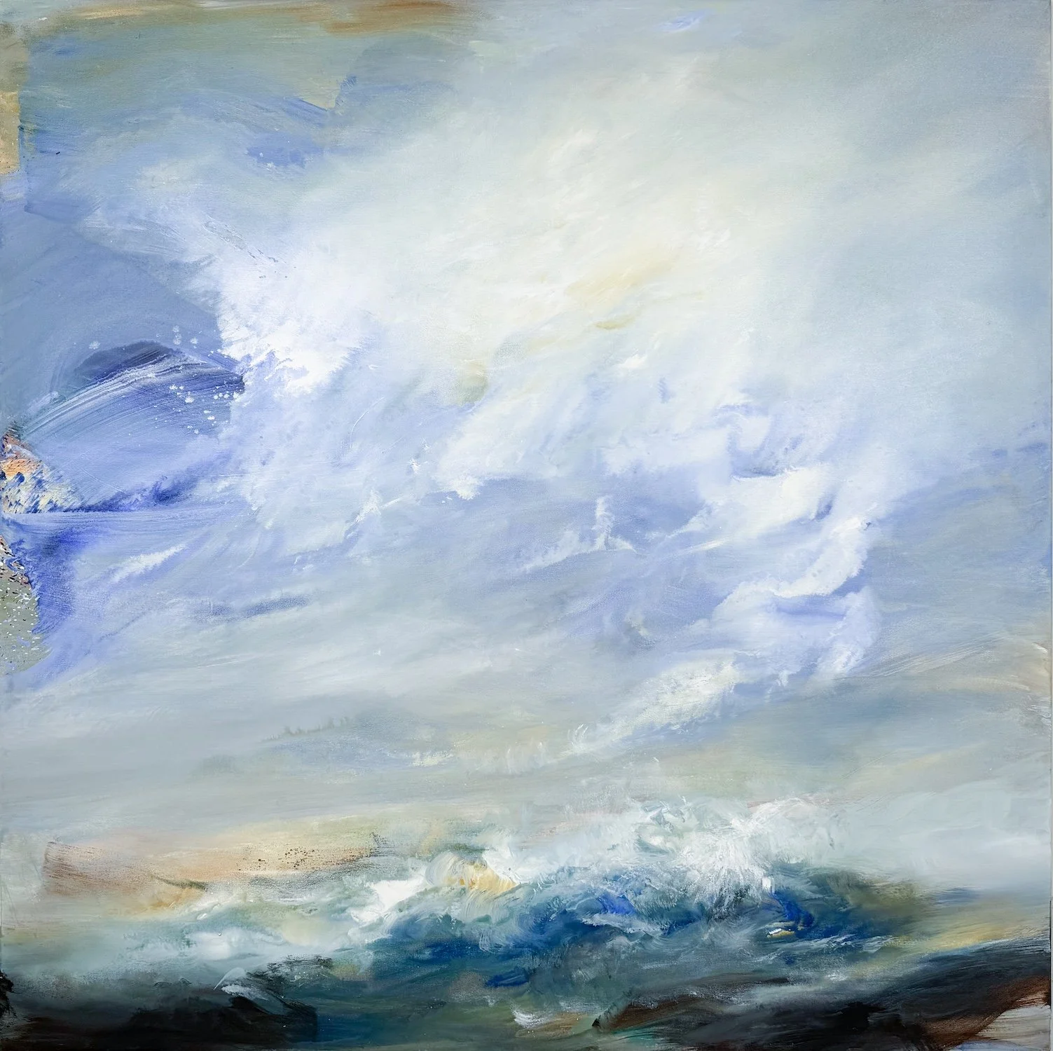 Kathy Buist Light over Light. abstract ocean landscape painting