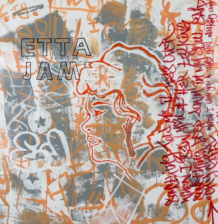 SEN-1 A Dream I Can Speak To Etta James - Symphony Series, abstract graffiti painting